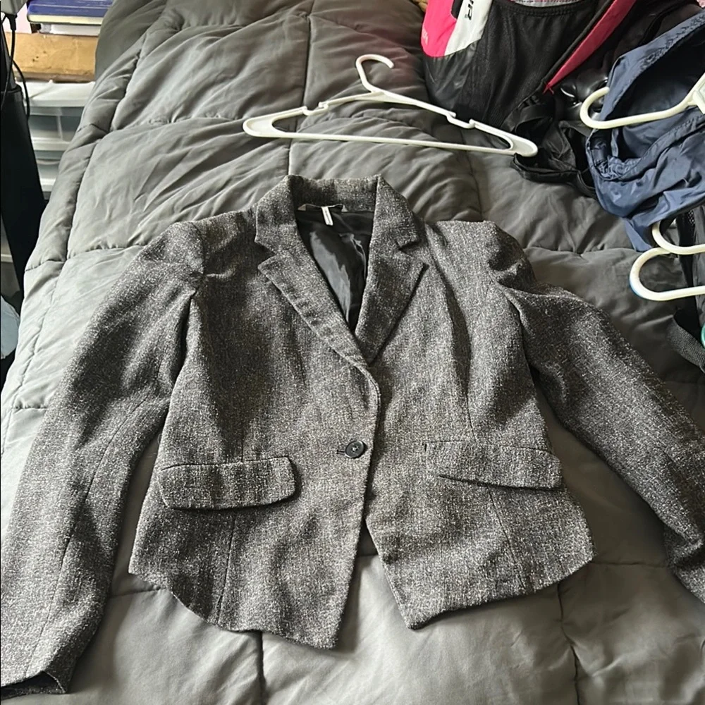 French Connection Gray Blazer - Picture 2 of 4